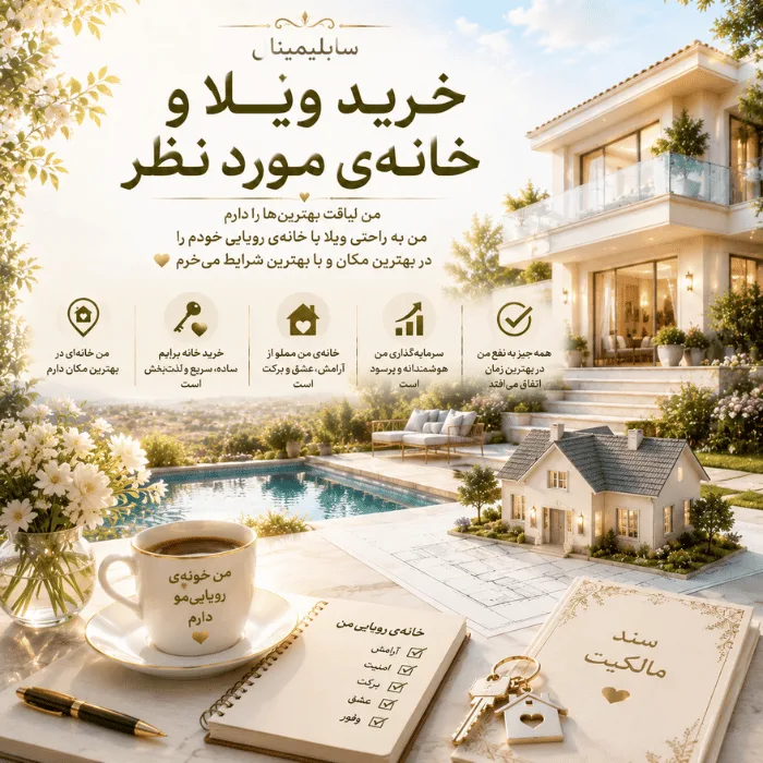 سابلیمینال خرید ویلا و خونه مورد نظر
