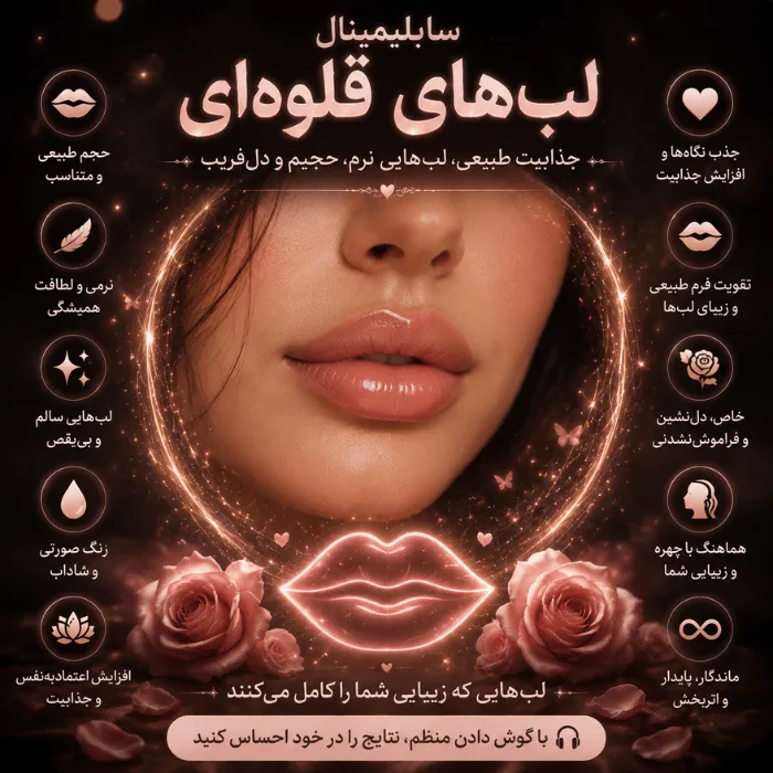سابلیمینال لب های قلوه ای